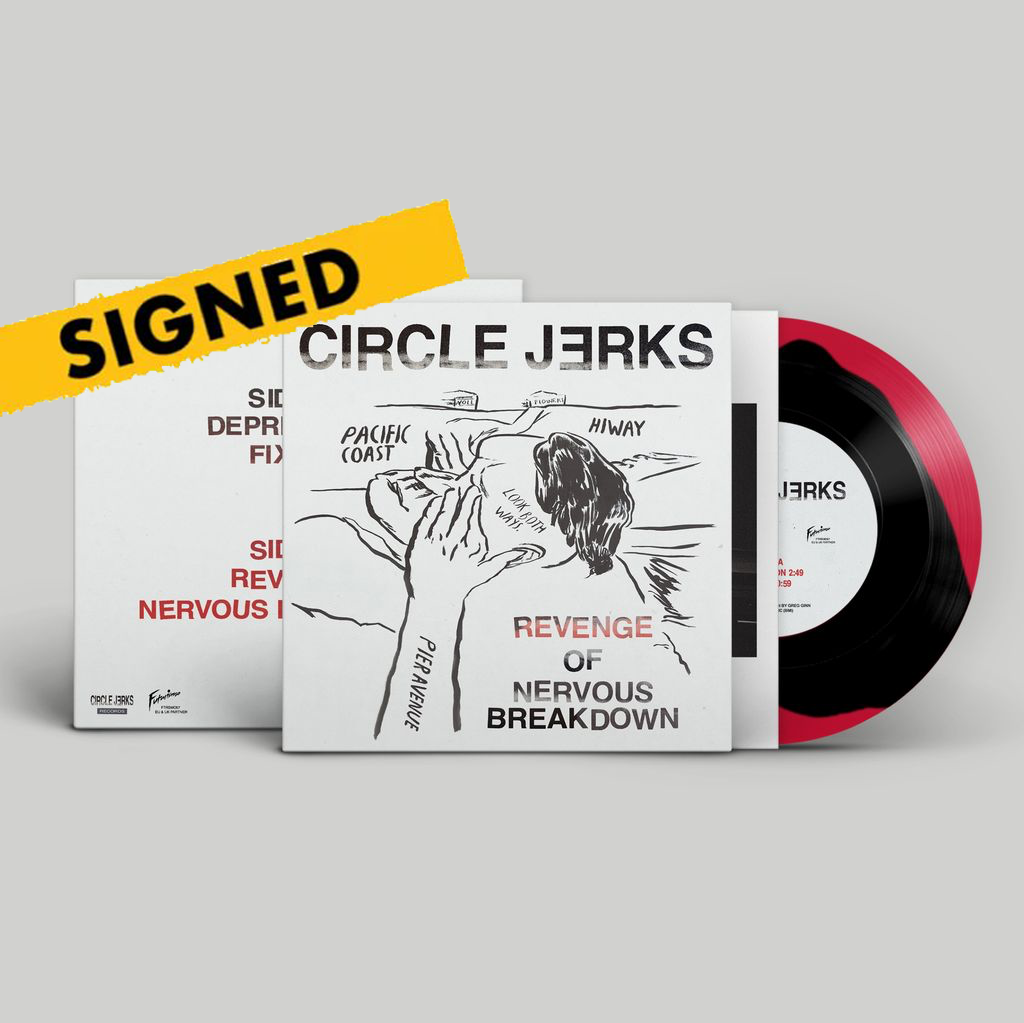 Circle Jerks (Revenge Of Nervous Breakdown) Signed Red/Black 7 Inch