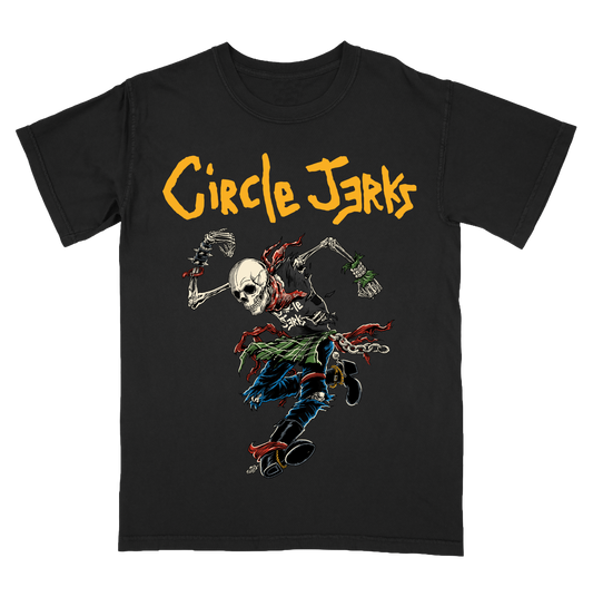 Circle Jerks (Skeleton Skank Man Color) T-Shirt